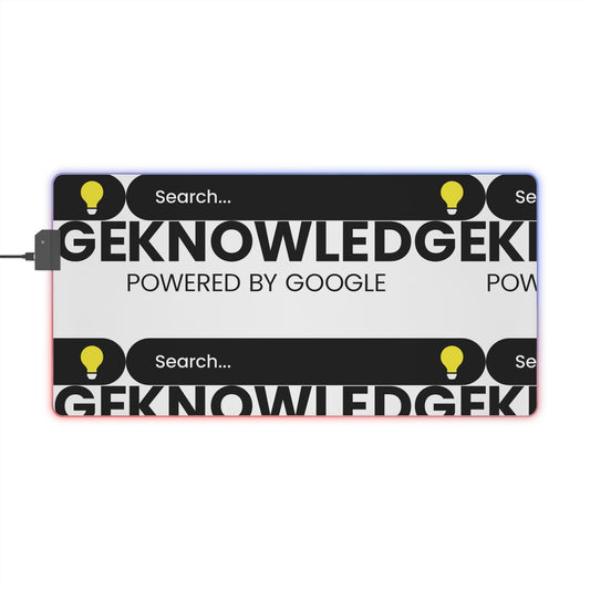 Knowledge - Powered by Google LED Gaming Mouse Pad