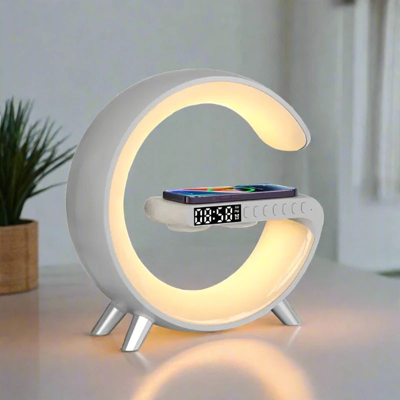 Intelligent G-LED Lamp B/T Speaker Wireless Charger Atmosphere Decor